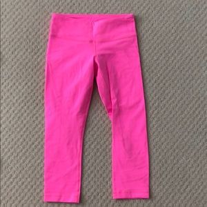 Hot pink Lululemon crop